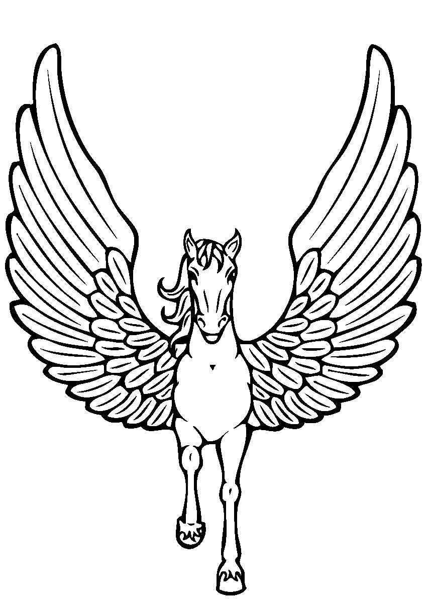 50 Pegasus Coloring Pages 33