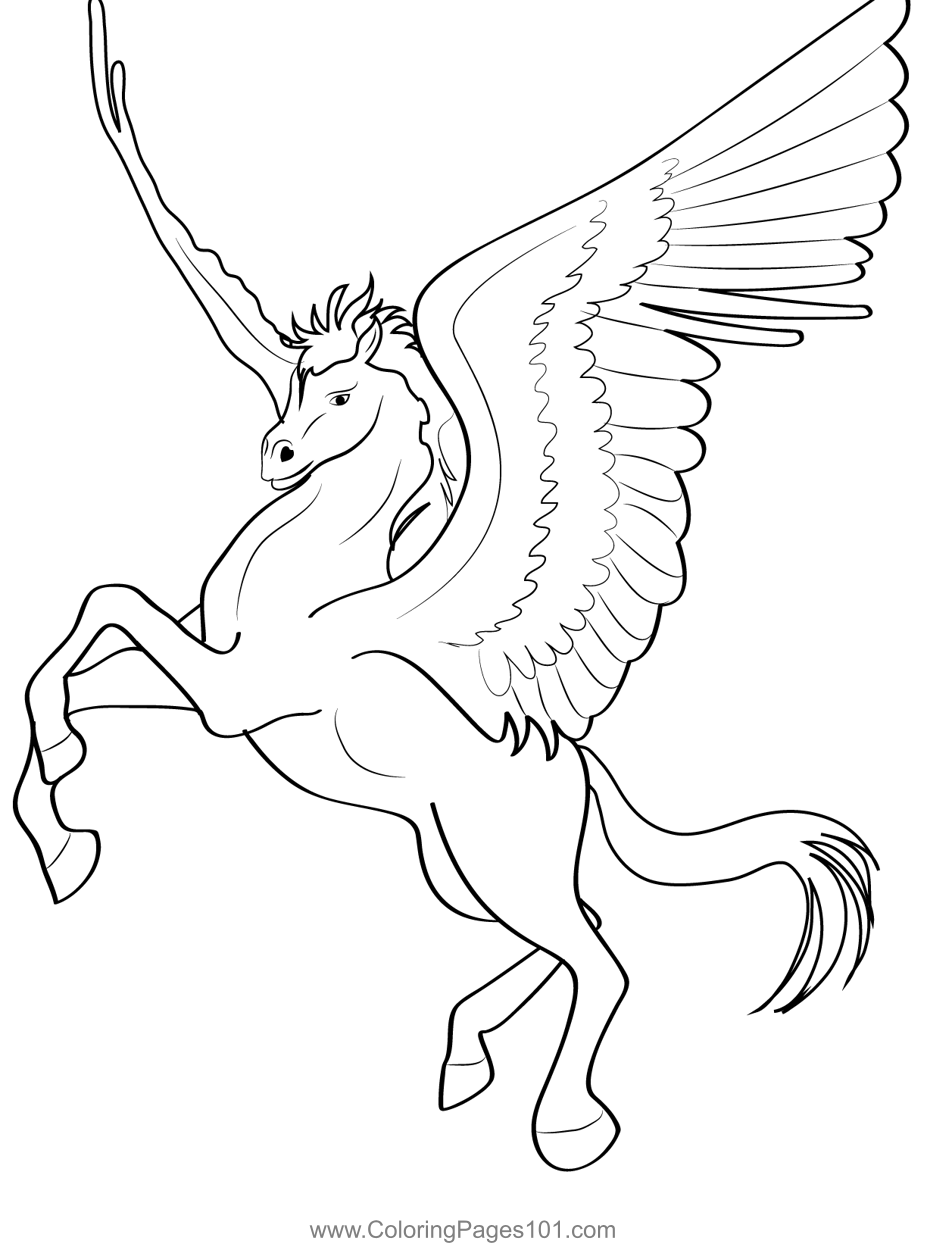 50 Pegasus Coloring Pages 35