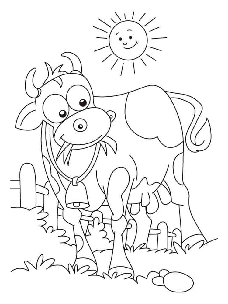 55 Coloring Pages For Cows 29