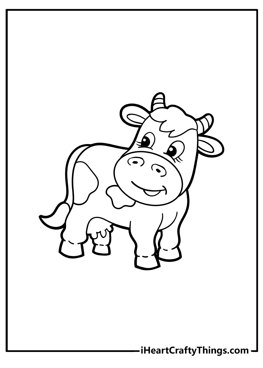 55 Coloring Pages For Cows 45