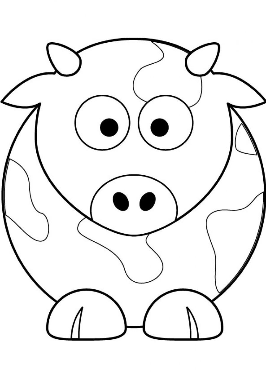 55 Coloring Pages For Cows 46