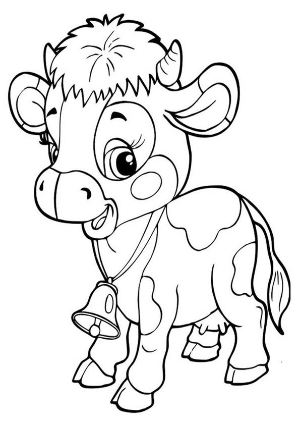 55 Coloring Pages For Cows 47