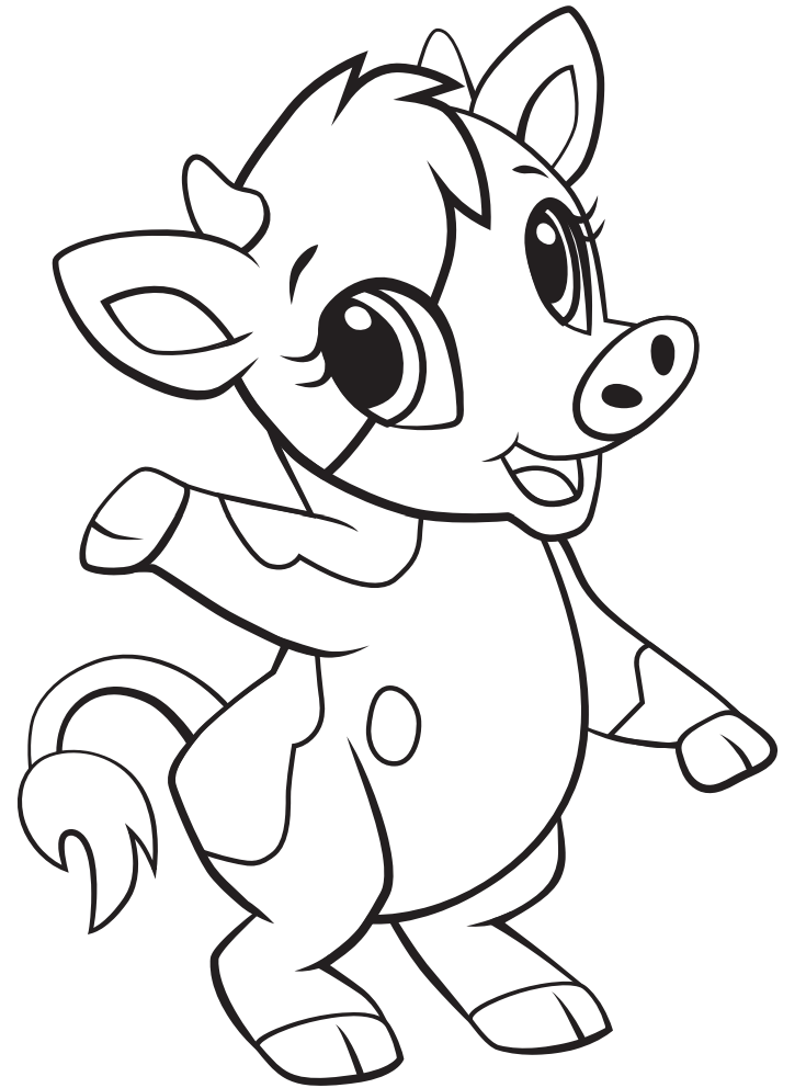 55 Coloring Pages For Cows 60