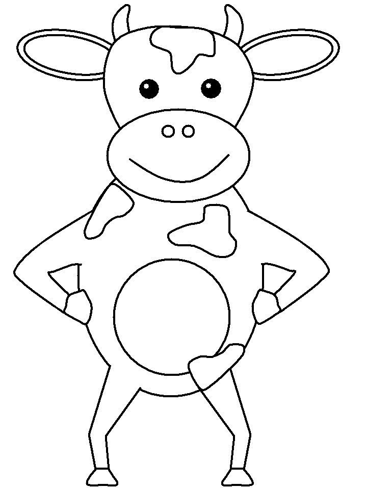 55 Coloring Pages For Cows 61