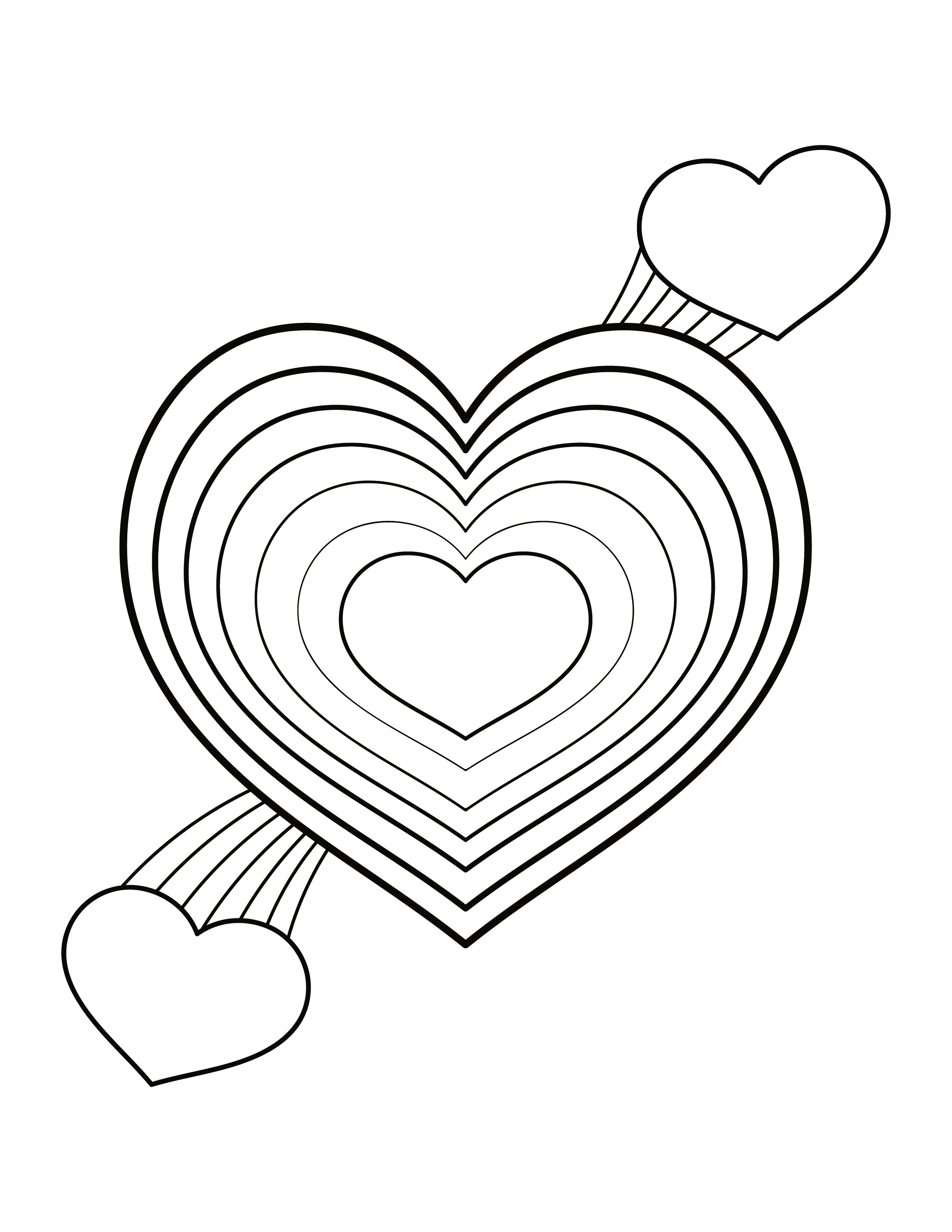 55 Coloring Pages Heart 29