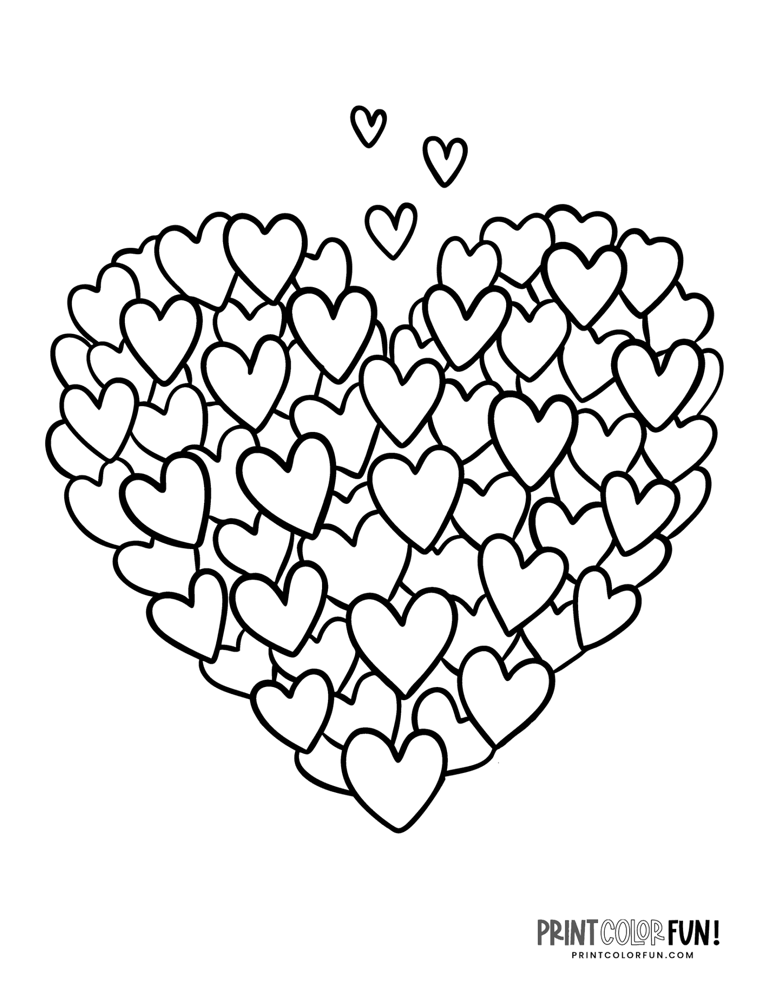 55 Coloring Pages Heart 35