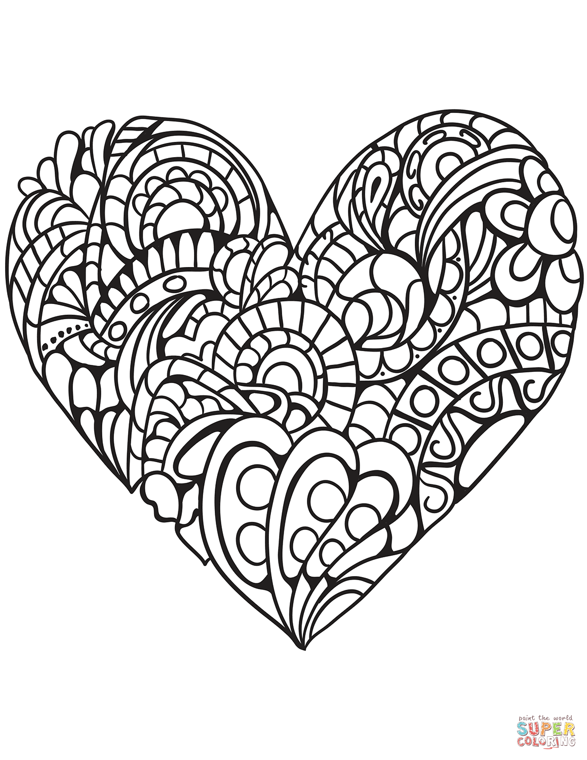 55 Coloring Pages Heart 52