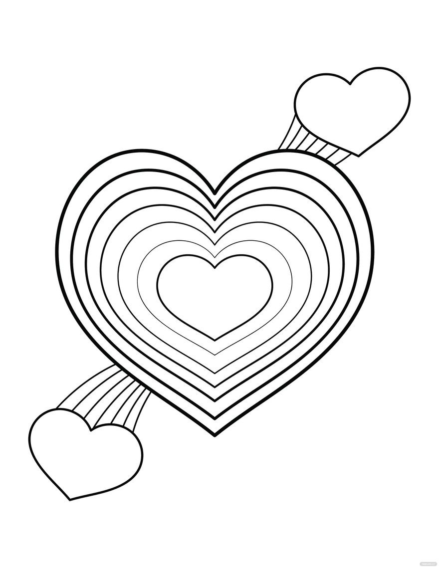 55 Coloring Pages Heart 57