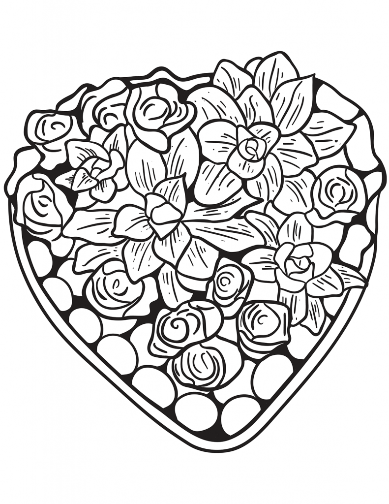 55 Coloring Pages Heart 61