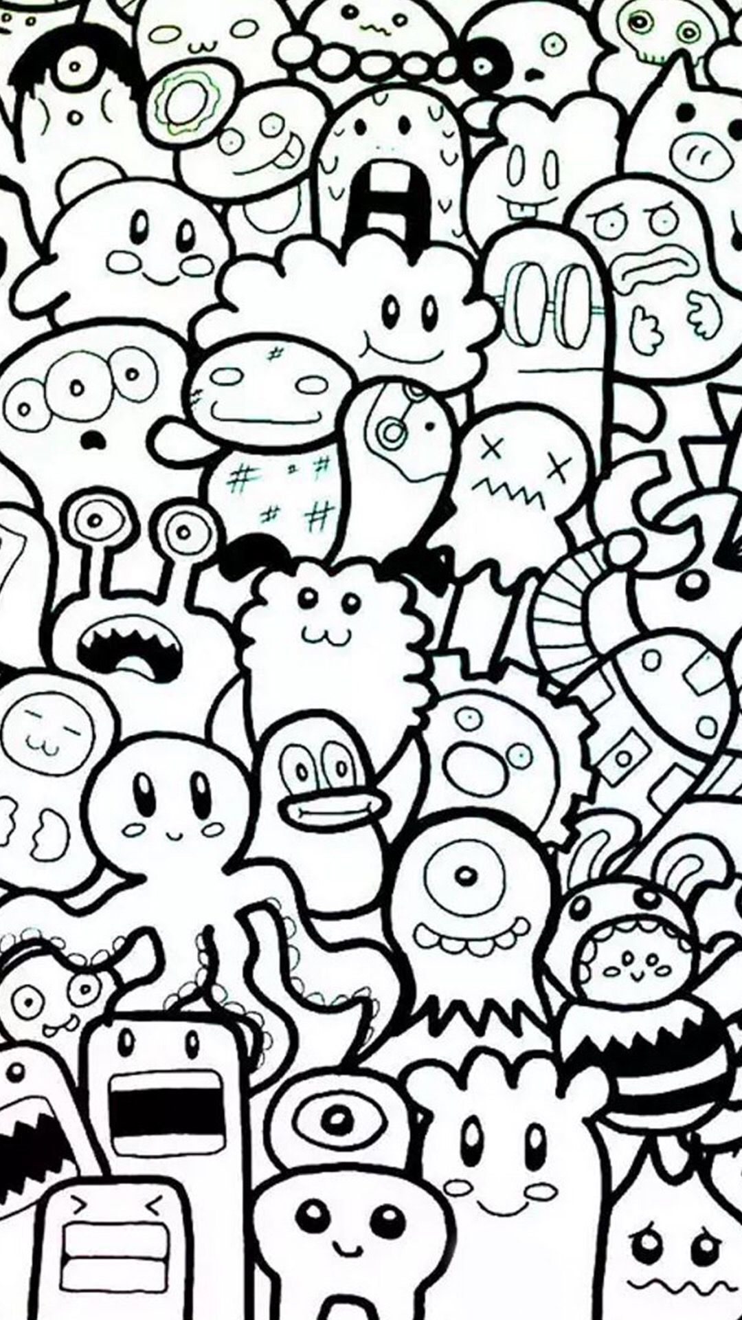 55 Doodle Coloring Pages 1