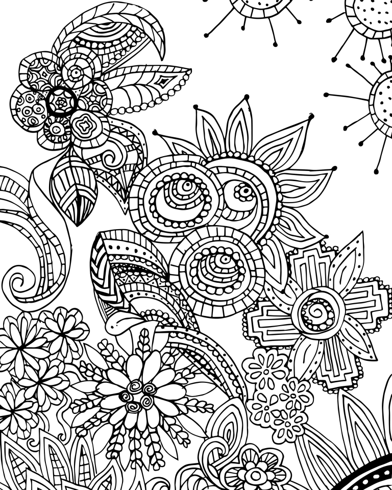 55 Doodle Coloring Pages 3