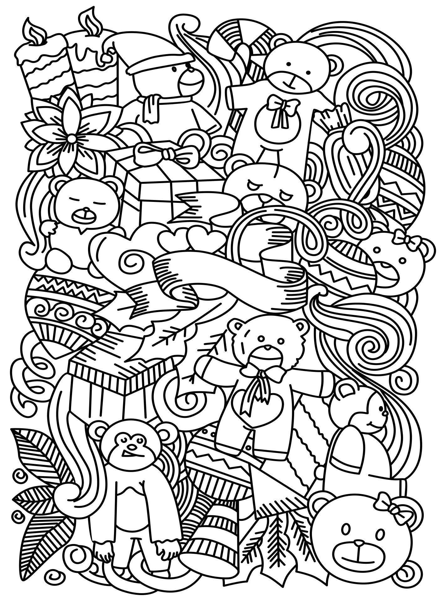 55 Doodle Coloring Pages 45