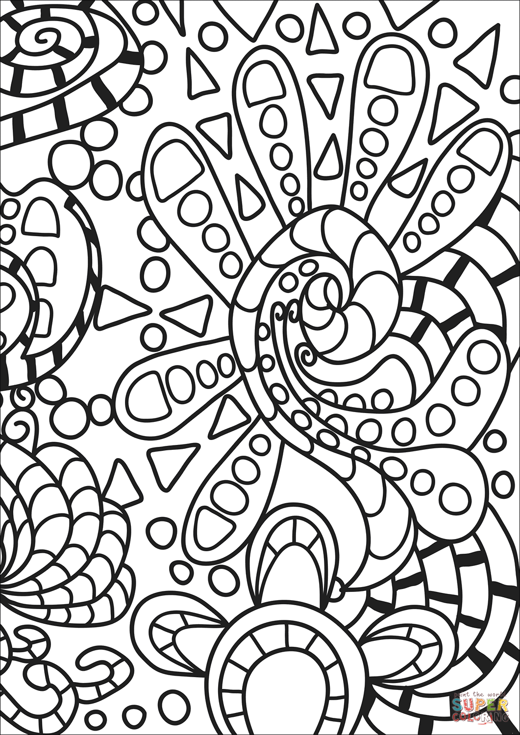 55 Doodle Coloring Pages 46