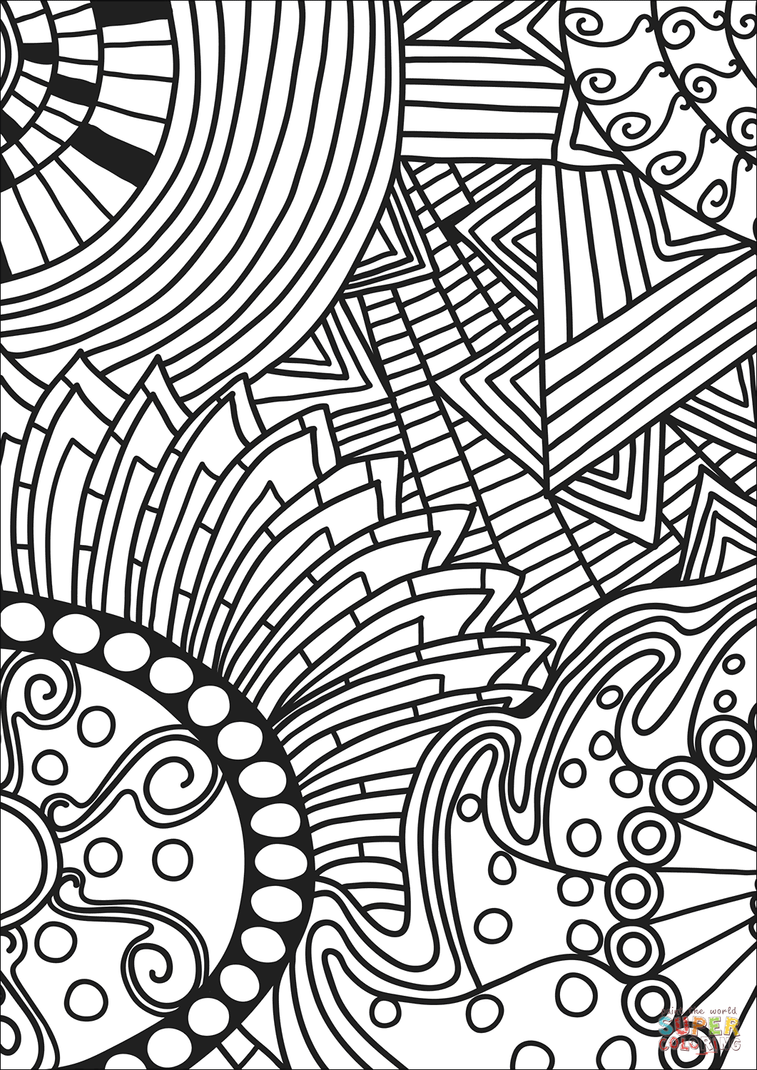 55 Doodle Coloring Pages 49