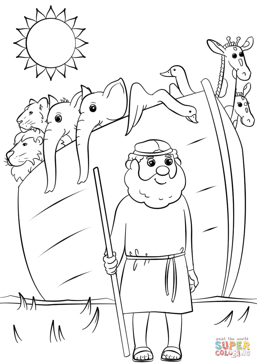 55 Noah’S Ark Coloring Pages 16