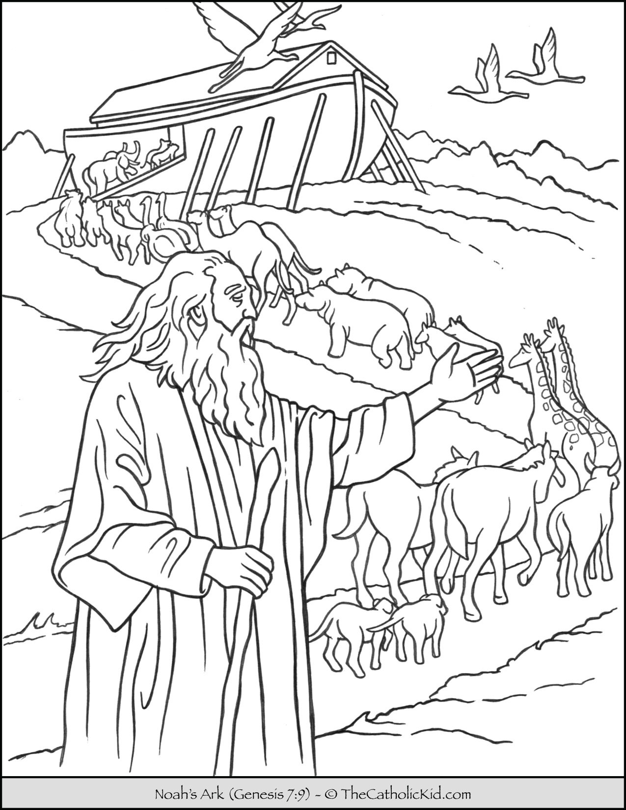 55 Noah’S Ark Coloring Pages 17