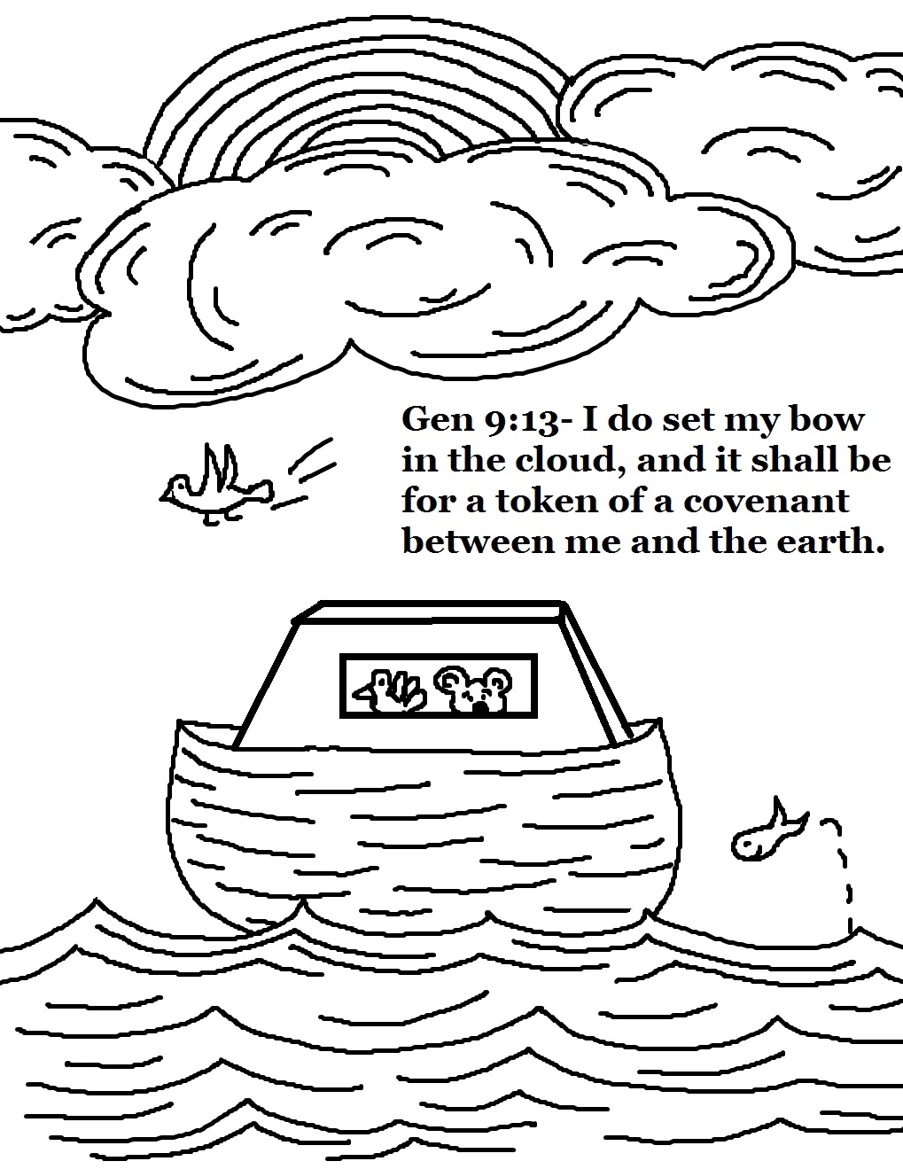 55 Noah’S Ark Coloring Pages 20