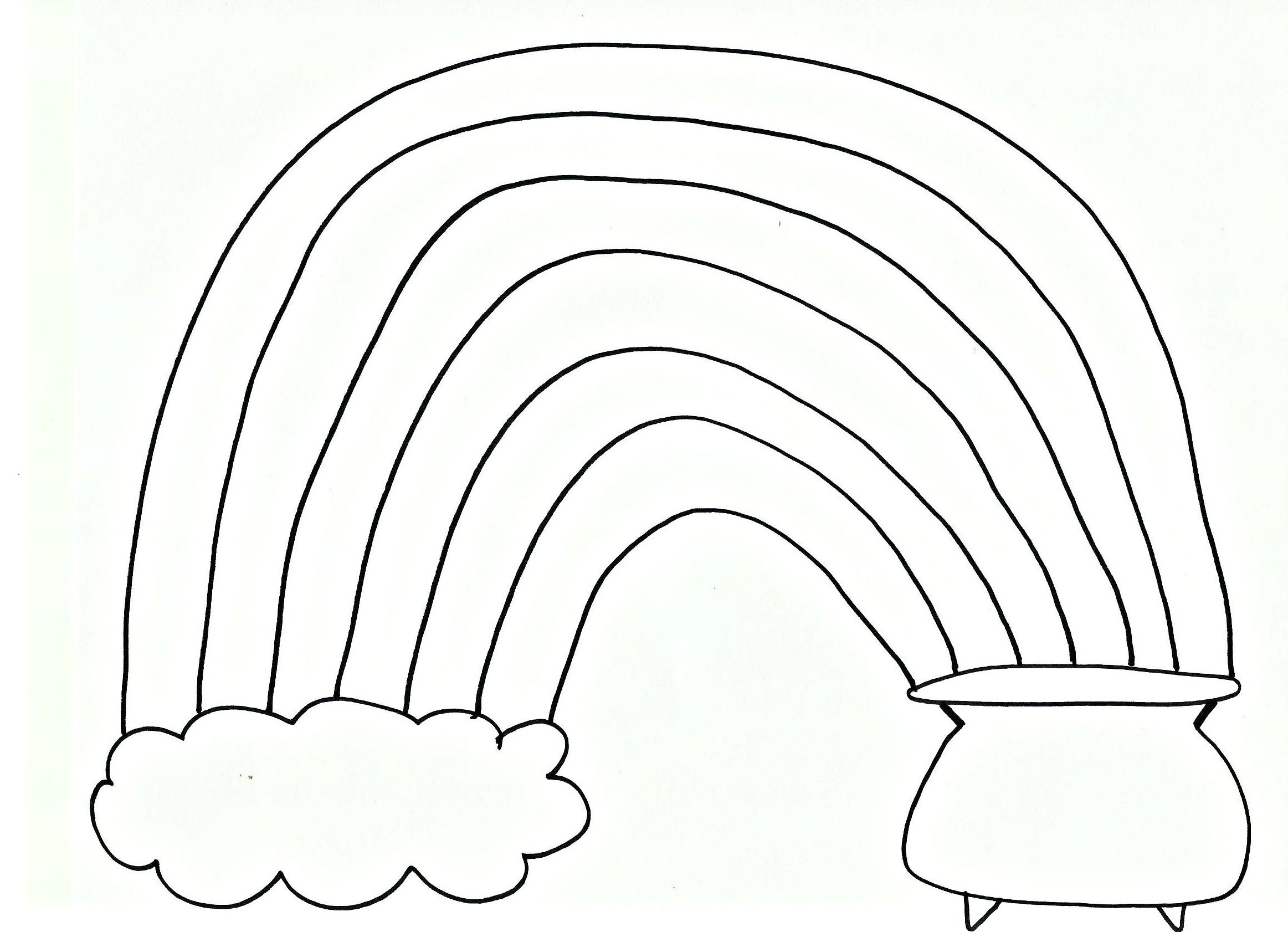 55 Printable Rainbow Coloring Pages 2