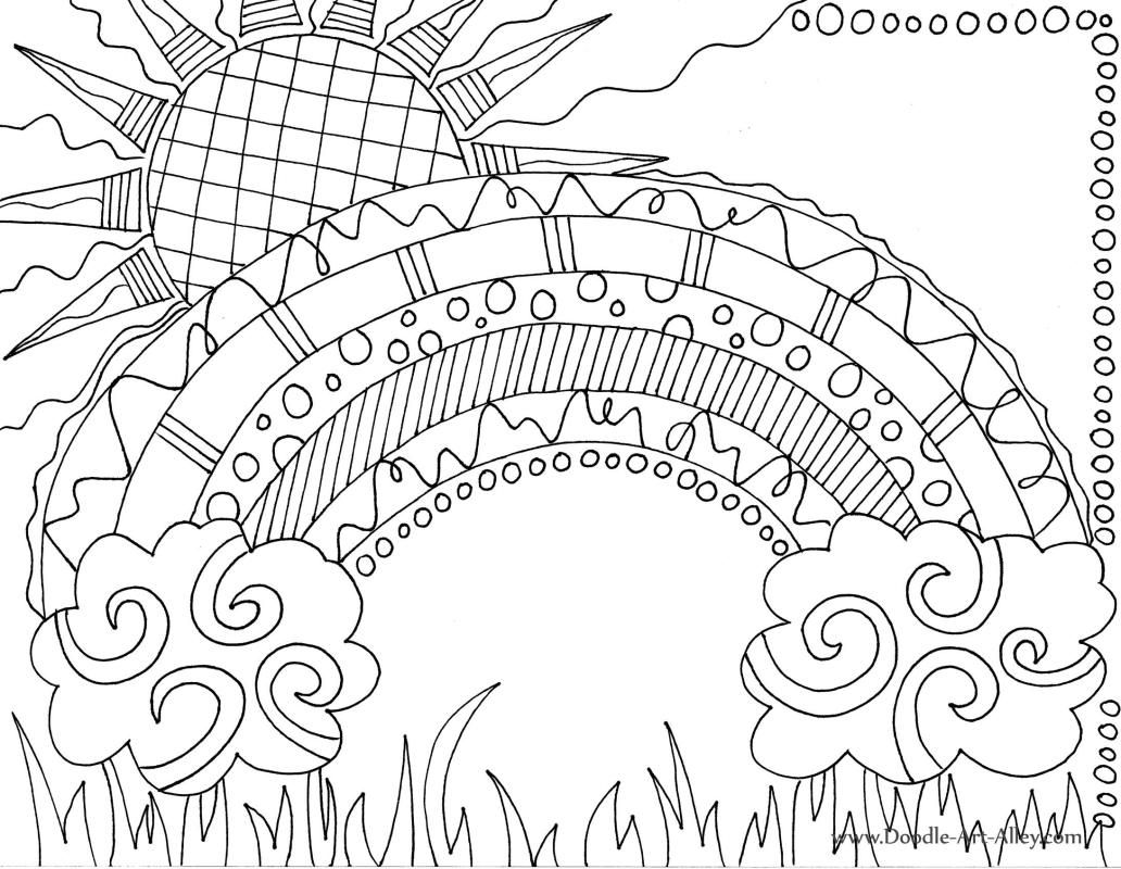 55 Printable Rainbow Coloring Pages 35