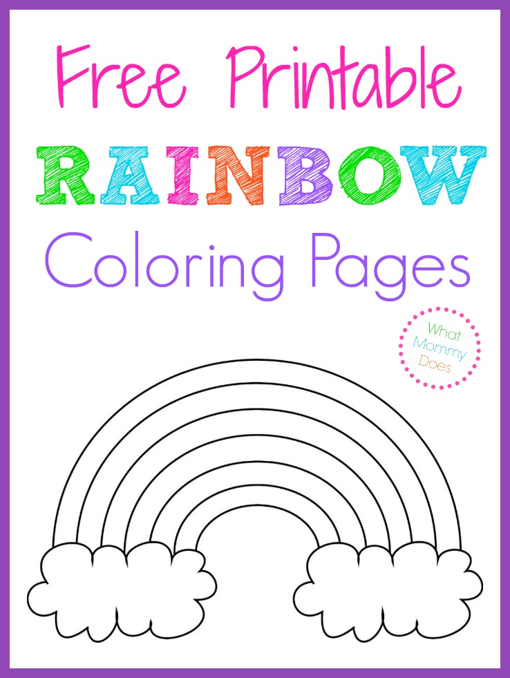 55 Printable Rainbow Coloring Pages 4