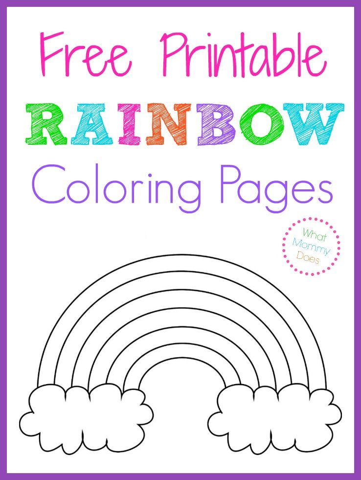 55 Printable Rainbow Coloring Pages 43