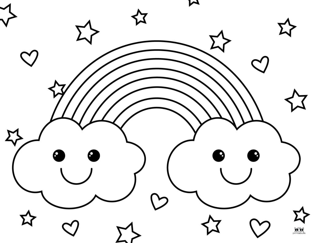 55 Printable Rainbow Coloring Pages 45