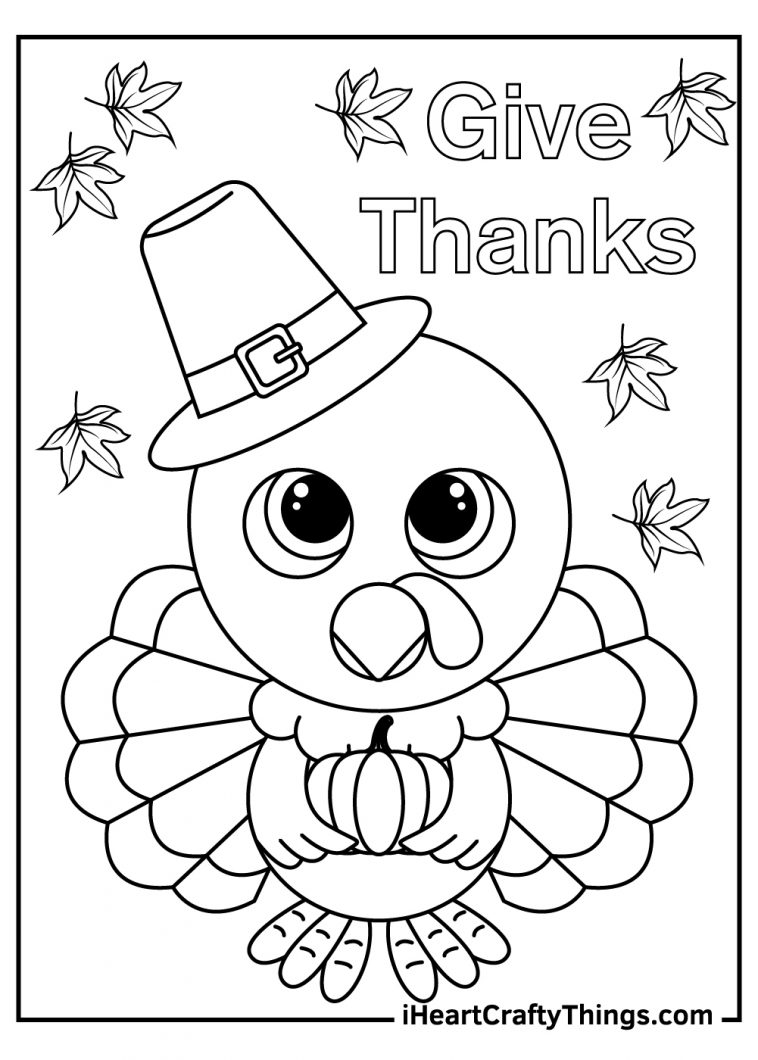 55 Printable Thanksgiving Coloring Pages 3