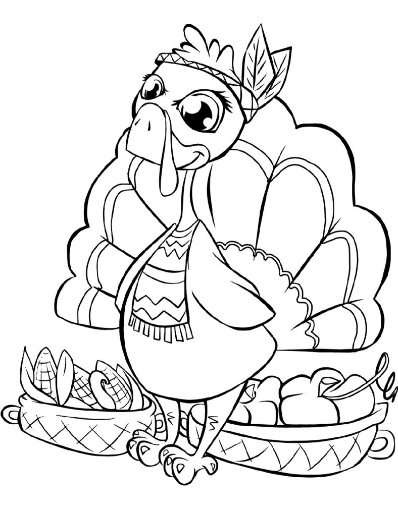 55 Printable Thanksgiving Coloring Pages 36