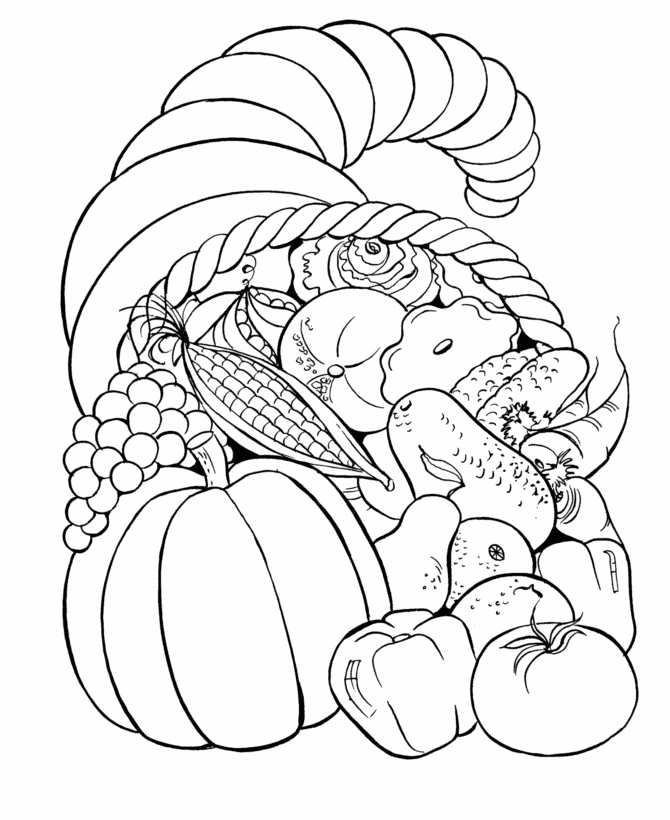 55 Printable Thanksgiving Coloring Pages 37