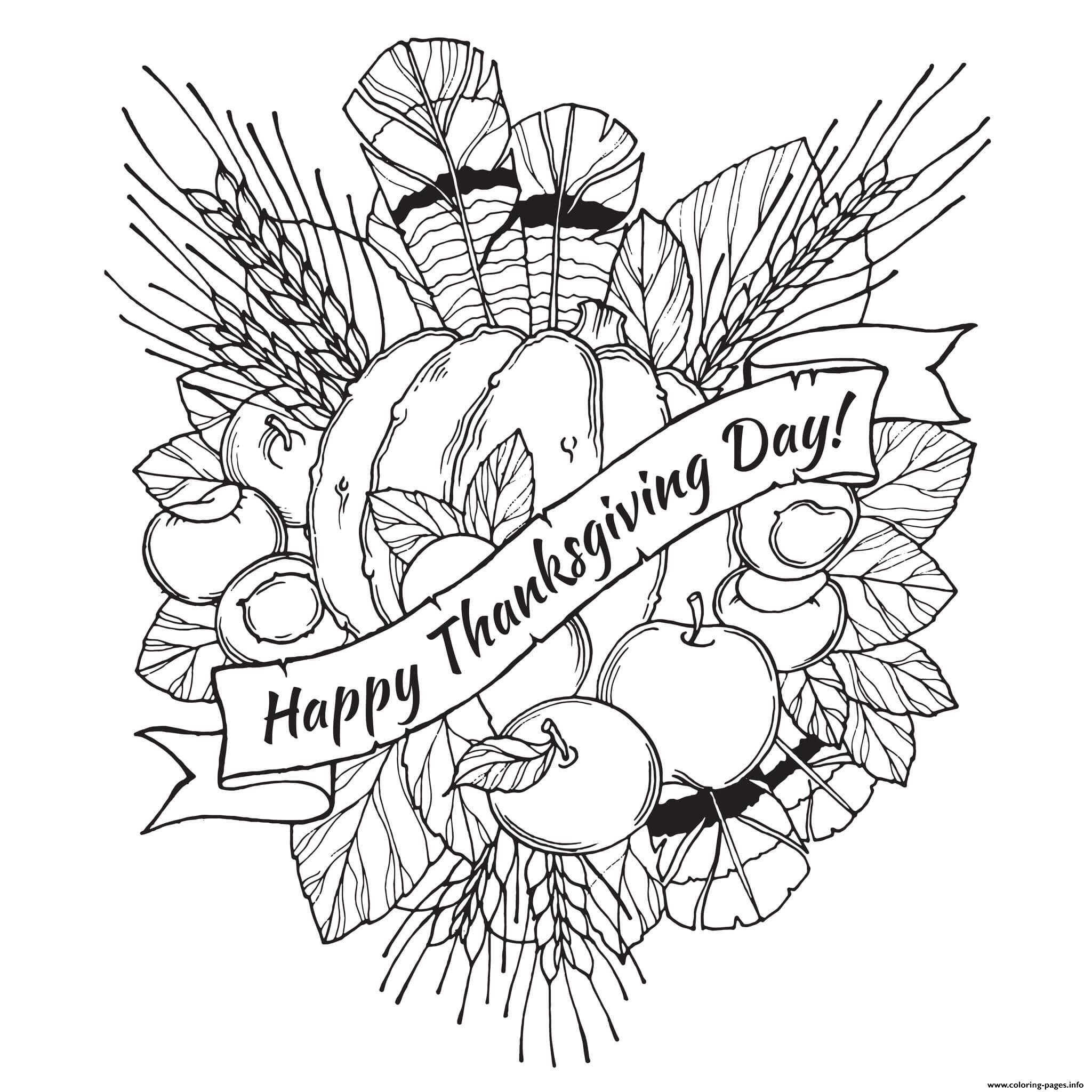 55 Printable Thanksgiving Coloring Pages 69