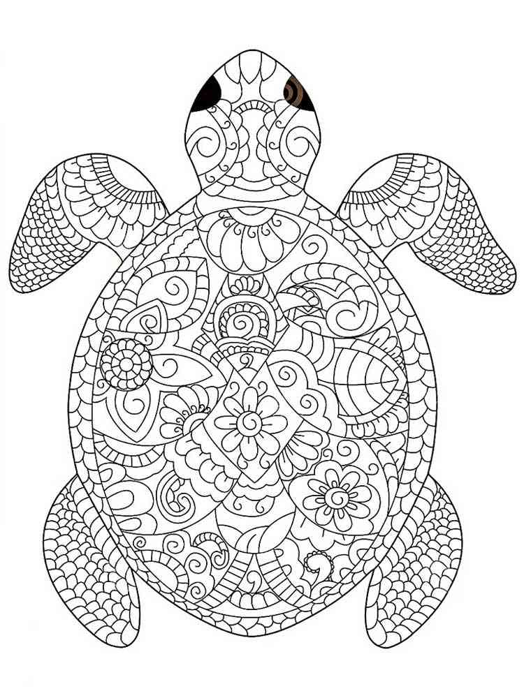 55 Sea Turtle Coloring Pages 35