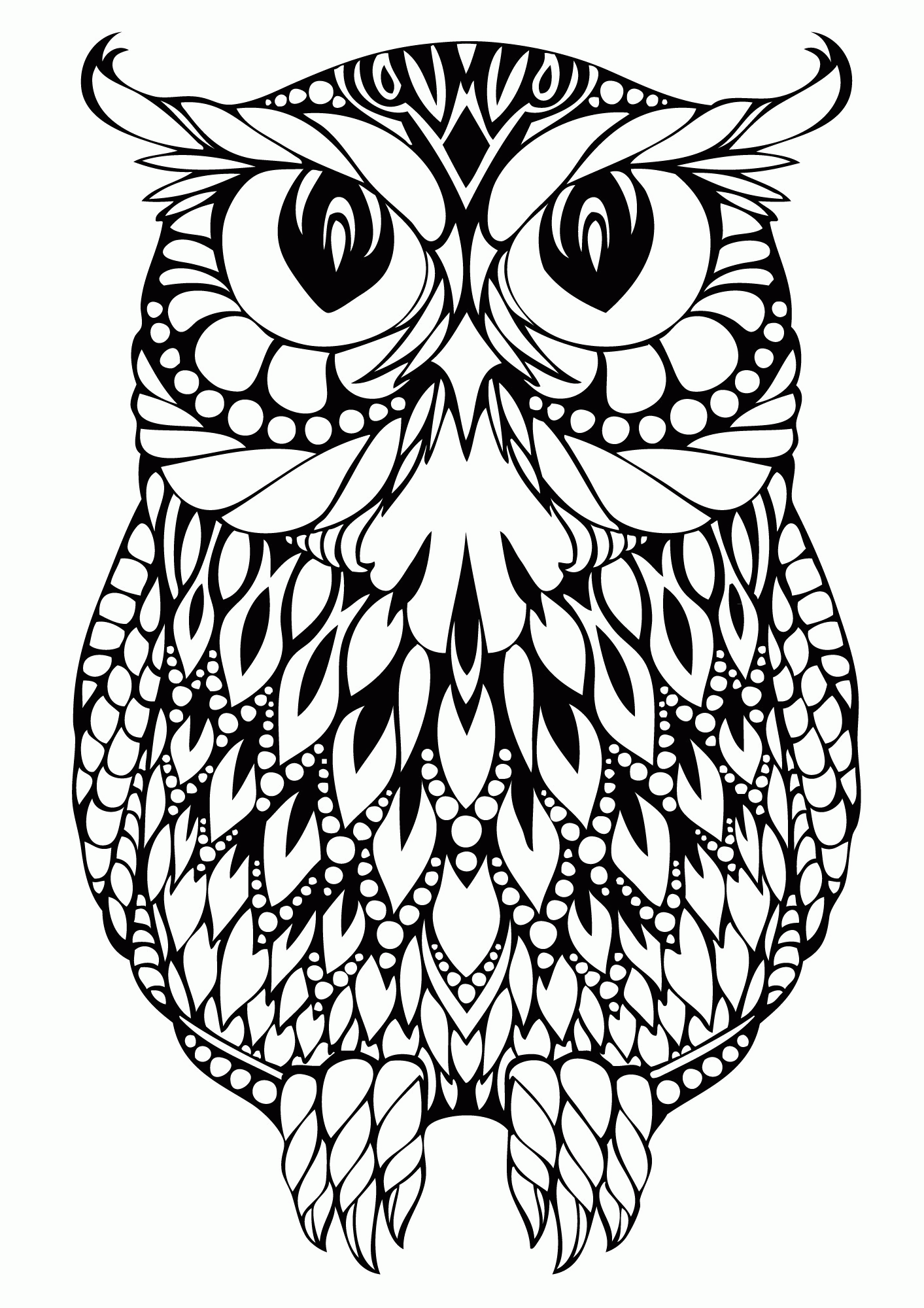 55 Simple Coloring Pages For Adults 13