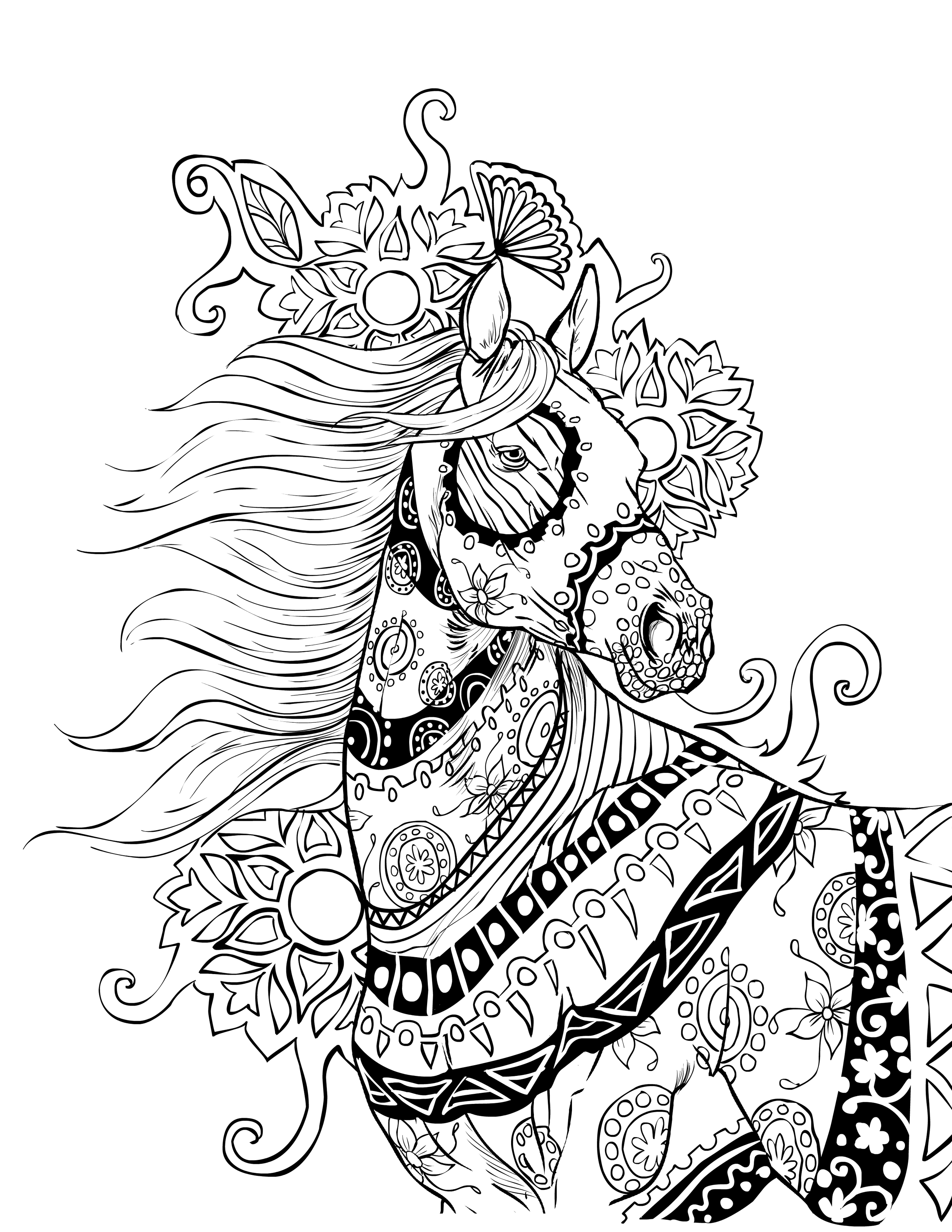 55 Simple Coloring Pages For Adults 14