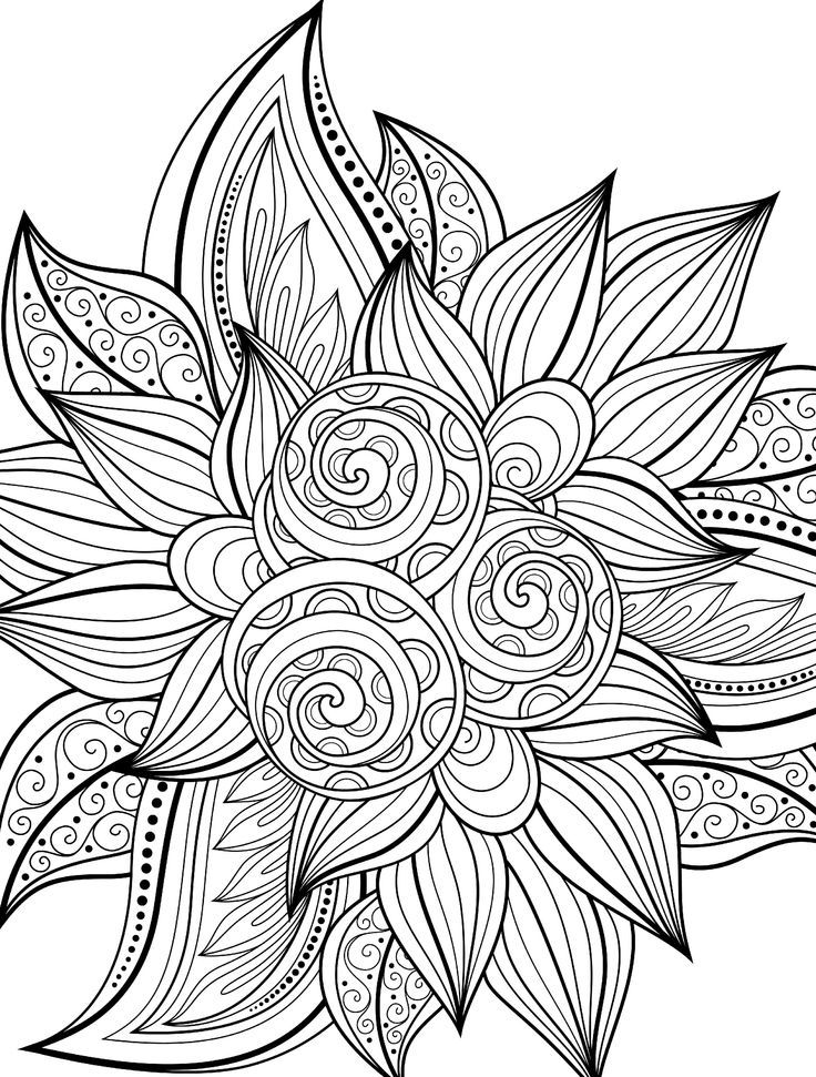 55 Simple Coloring Pages For Adults 30