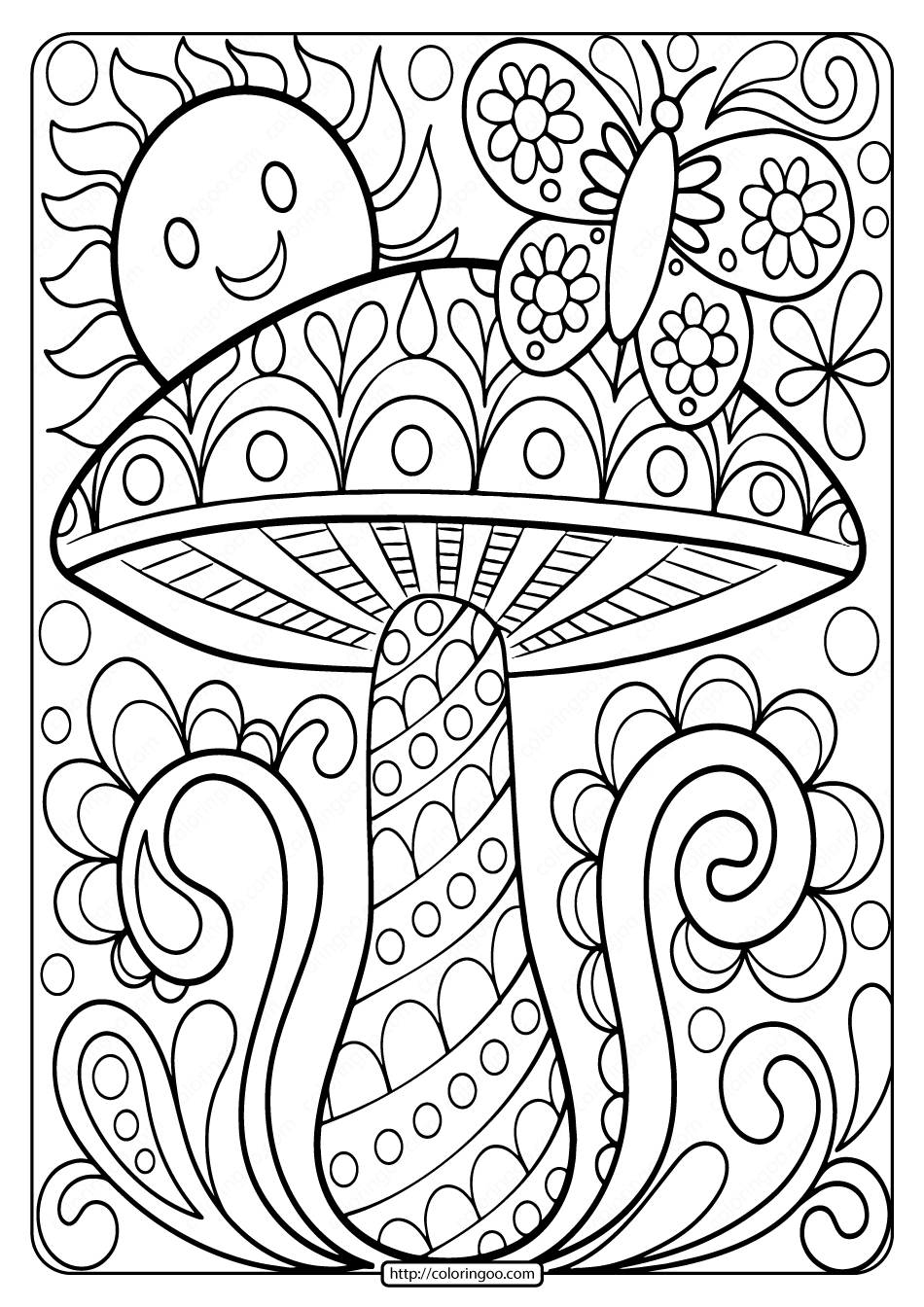 55 Simple Coloring Pages For Adults 33