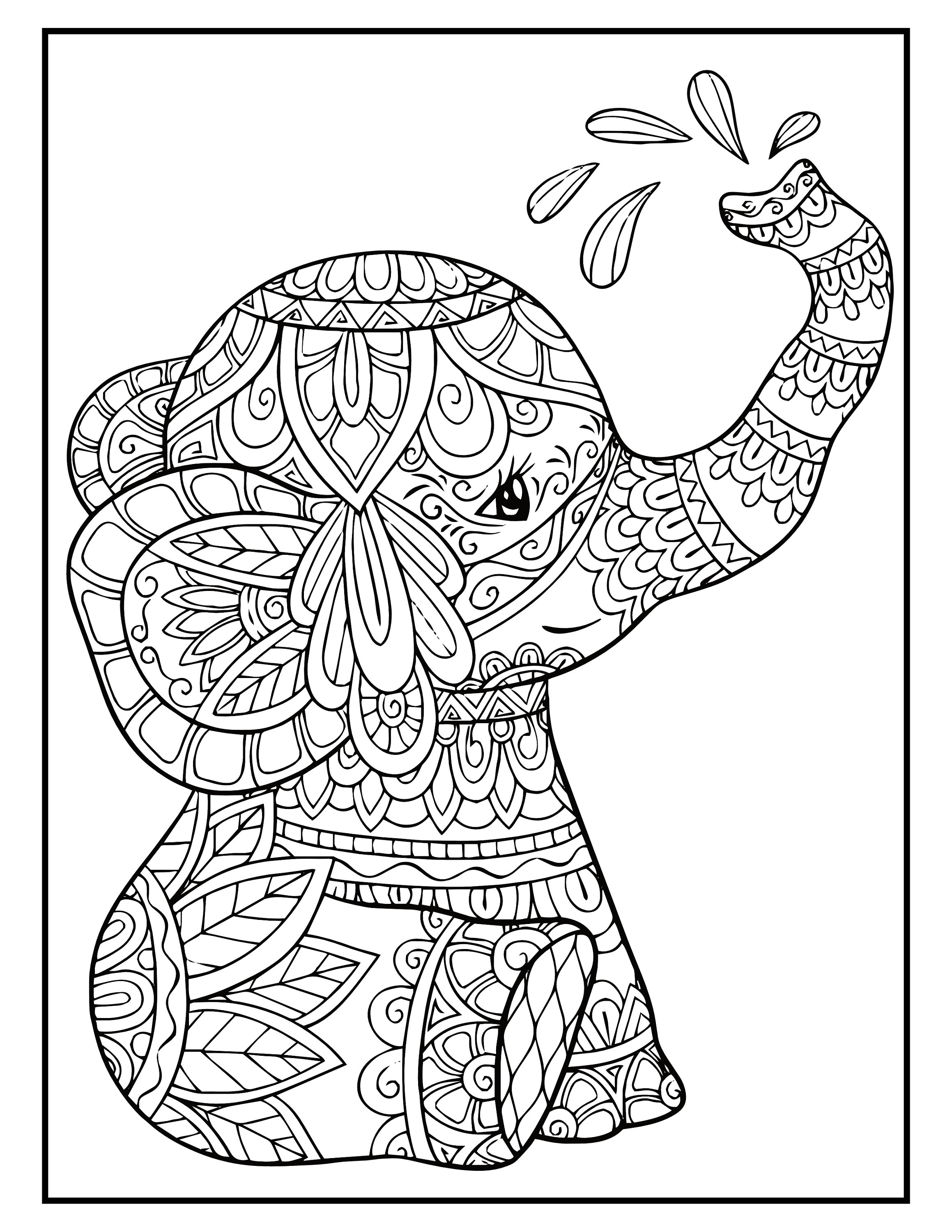 55 Simple Coloring Pages For Adults 45