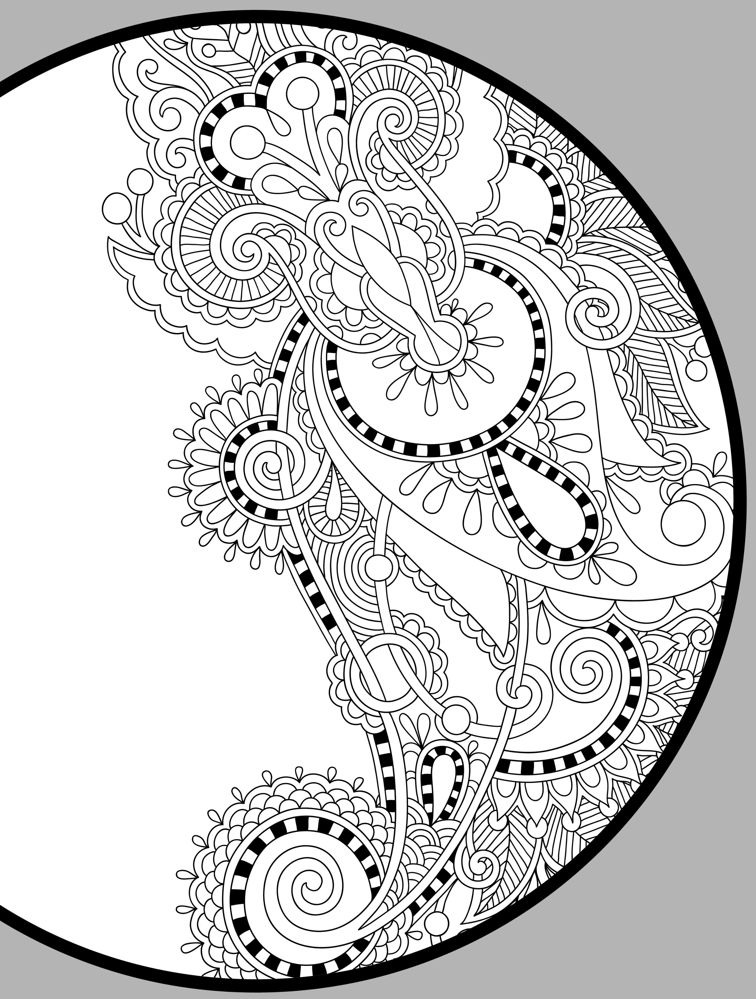 55 Simple Coloring Pages For Adults 48