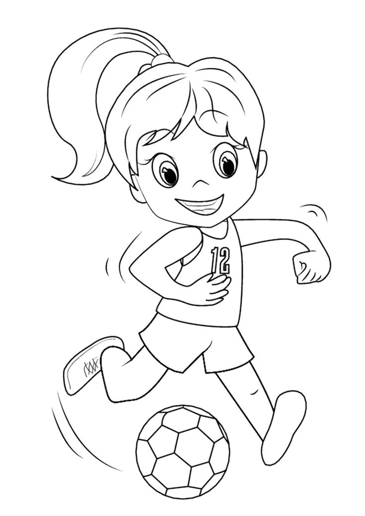 55 Soccer Coloring Sheets 12