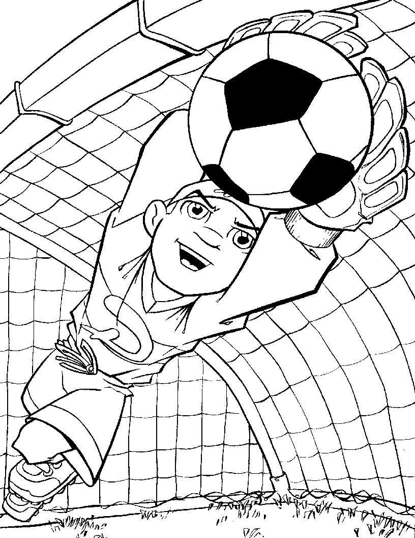 55 Soccer Coloring Sheets 17