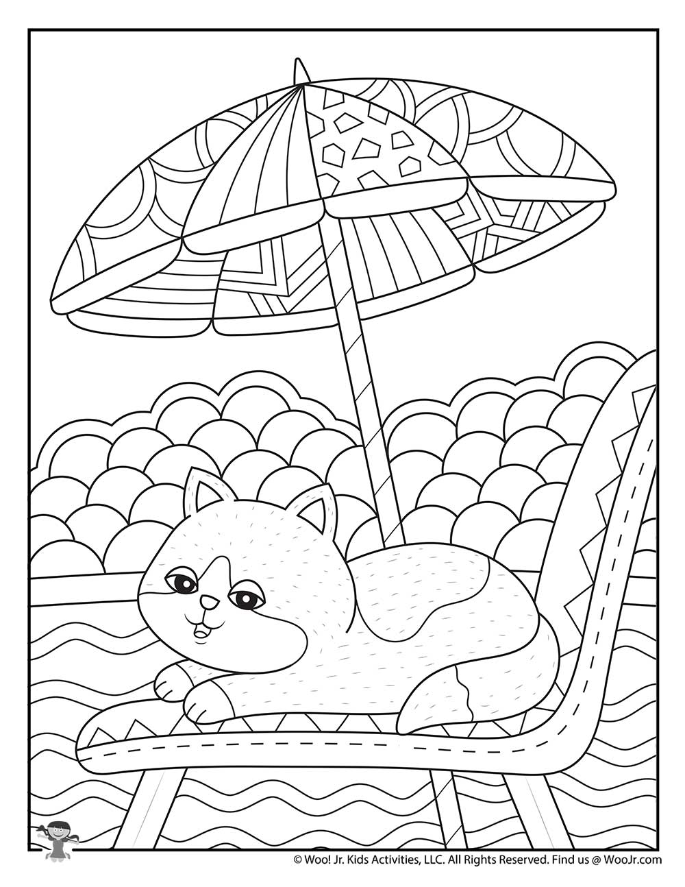 55 Summer Coloring Pages For Adults 2