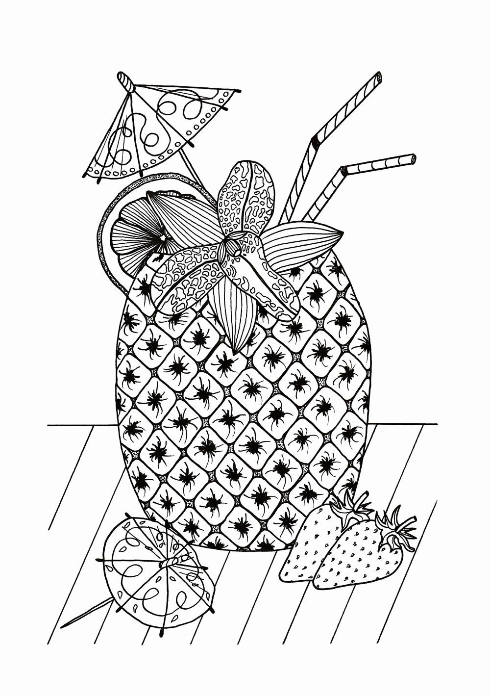 55 Summer Coloring Pages For Adults 20