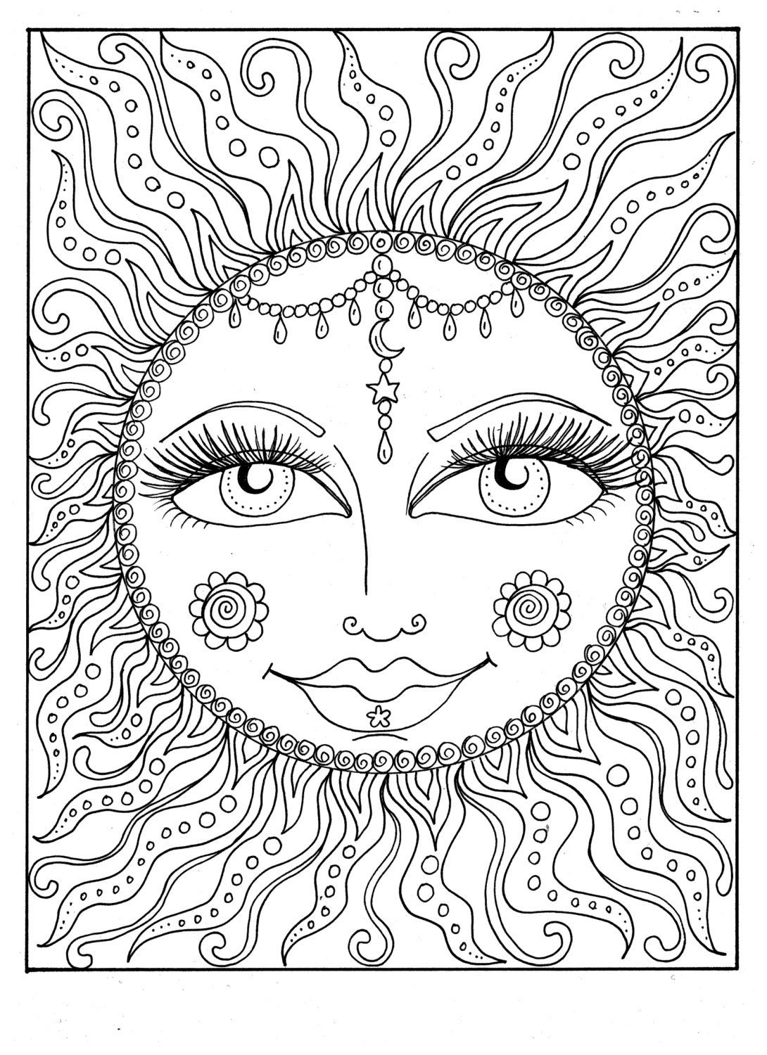 55 Summer Coloring Pages For Adults 24