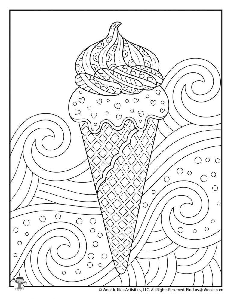 55 Summer Coloring Pages For Adults 4