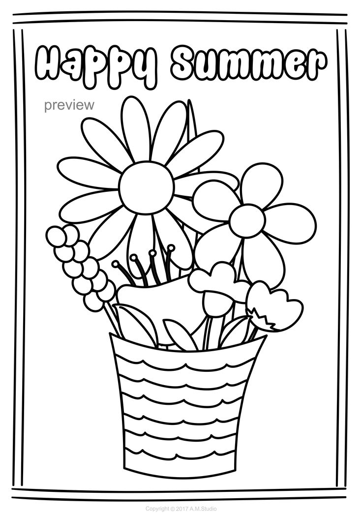 55 Summer Coloring Pages For Adults 8