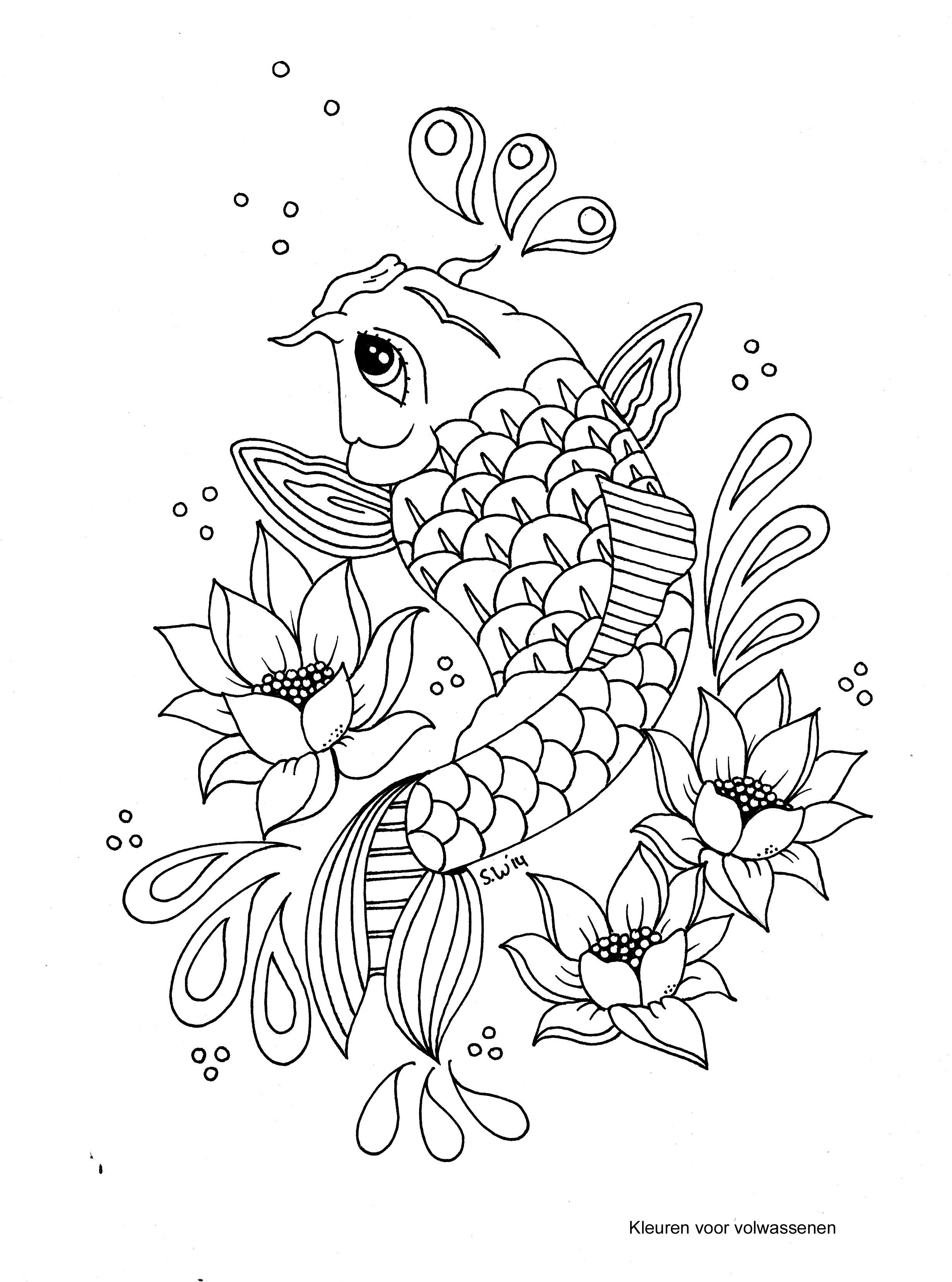 56 Fish Coloring Sheet 48