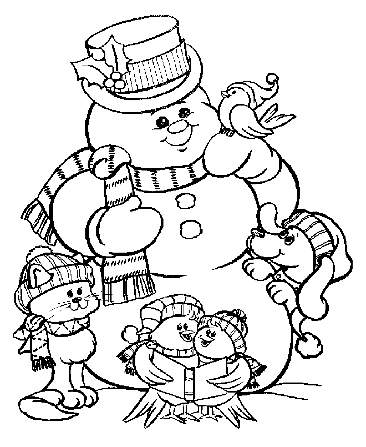 60 Children’S Christmas Coloring 32