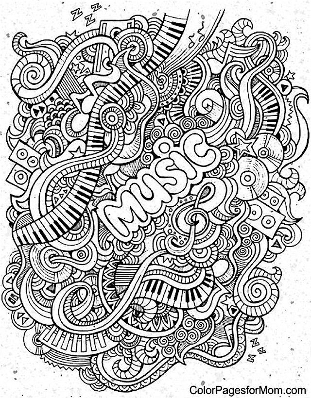 60 Music Coloring Sheets 35