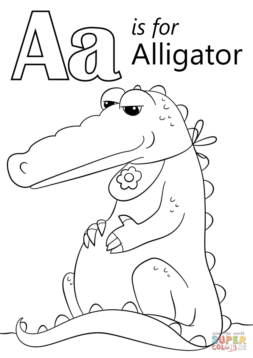 80 Printable Coloring Pages Alligator 70