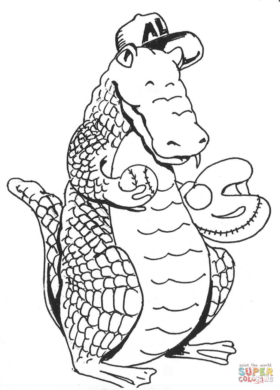 80 Printable Coloring Pages Alligator 77