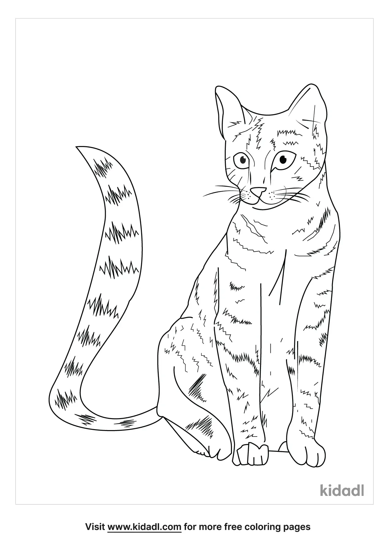 80 Printable Realistic Cat Coloring Pages 13